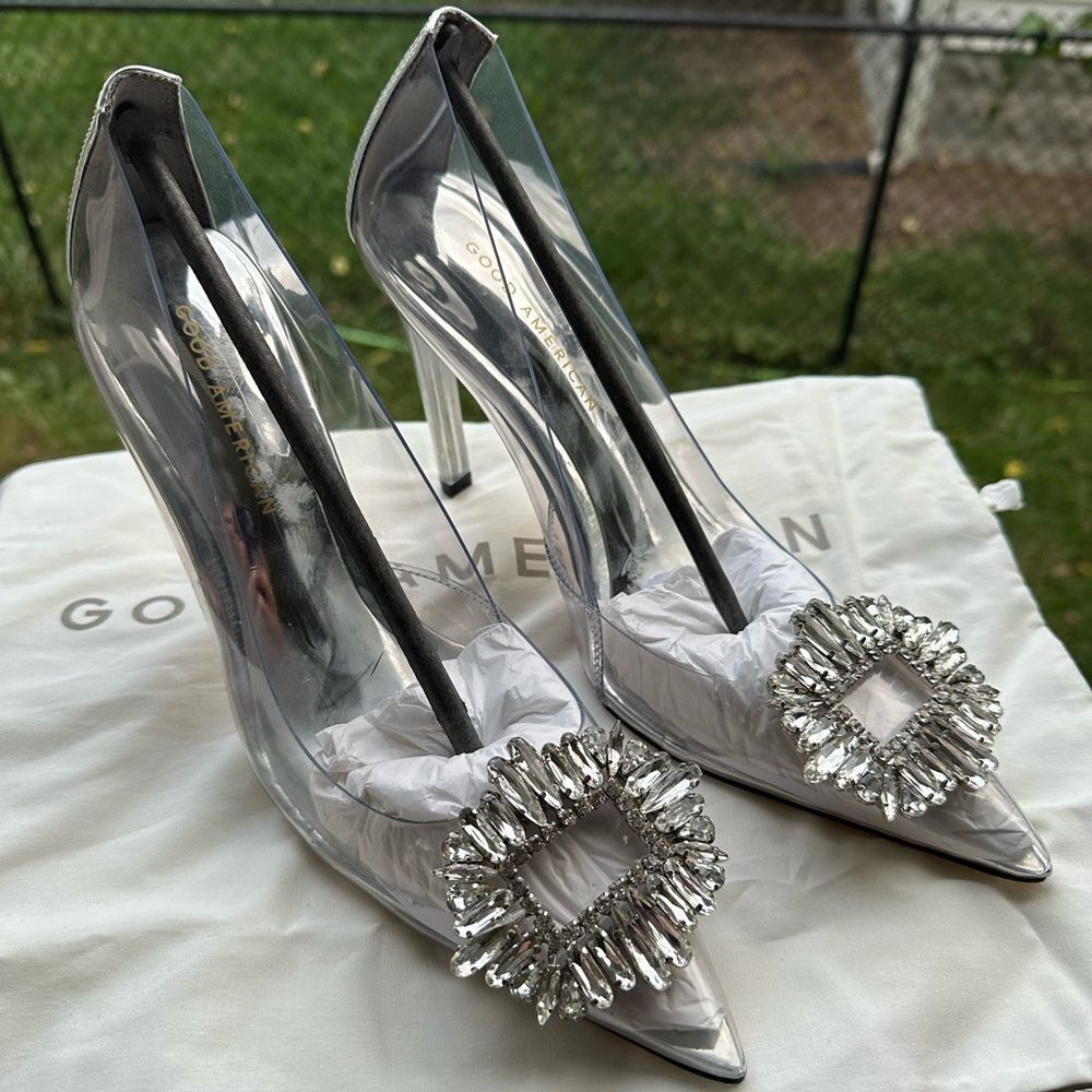 NIB Good American Cinder-Rella Pumps Size 7.5 & 8 - Picture 3 of 10
